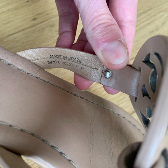Tory Burch Miller sandals size 7.5 nude neutral - Picture 5 of 9